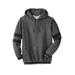 Men's Big & Tall KingSize Coaches Collection Colorblocked Pullover Hoodie by KingSize in Heather Slate Marl (Size 6XL)