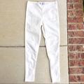 Free People Pants & Jumpsuits | Free People White Rough Hem Skinny Pants 26 | Color: White | Size: 26