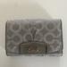 Coach Bags | Authentic Coach Tri-Fold Wallet | Color: Gray/Silver | Size: Os