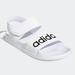 Adidas Shoes | Adidas White Adilette Velcro Sandal Slide | Color: Black/White | Size: Various
