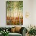 Lark Manor™ Arati Birch Woods by J Paul - Wrapped Canvas Print Metal in Brown/Green/Yellow | 60 H x 40 W x 1 D in | Wayfair