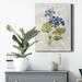 Kelly Clarkson Home Blue Linen Geranium by Carol Robinson - Wrapped Canvas Print Canvas in Blue/Gray/Green | 12 H x 8 W x 1 D in | Wayfair