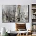 Ebern Designs Empire Twilight Detail - Wrapped Canvas Painting Print Canvas, Wood in Gray | 27 H x 18 W x 1 D in | Wayfair