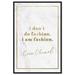 Etta Avenue™ Typography & Quotes I Dont Do Fashion Gold Fashion Quotes & Sayings - Graphic Art on Canvas in White | 30 H x 20 W x 1.5 D in | Wayfair