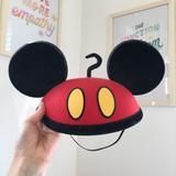 Disney Accessories | Disney Authentic Classic Mickey Mouse Ear Hat | Color: Black/Red | Size: Os