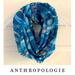 Anthropologie Accessories | Anthropologie Shades Of Blue Infinity Scarf | Color: Blue/Cream | Size: Os