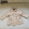 Zara Jackets & Coats | Girls Coat Zara Size 4 | Color: Tan | Size: 4g