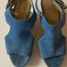 Michael Kors Shoes | Michael Kors Suede Wedge Platform Heels | Color: Blue | Size: 9.5