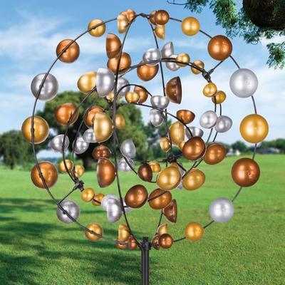 Gyroscope Wind Spinner Multi Metallic , Multi Metallic