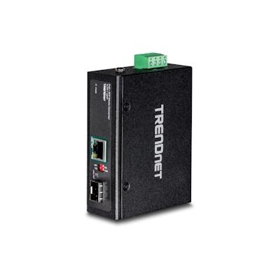 TRENDnet TI-PF11SFP Media Converter Industrial SFP to Gigabit PoE+