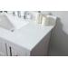 32 inch single bathroom vanity in grey with backsplash - Elegant Lighting VF16432GR-BS