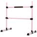 Costway 4 Feet Portable Ballet Barre with Adjustable Height-Pink