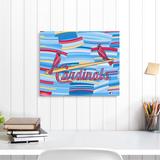 St. Louis Cardinals 16" x 20" Embellished Giclee Print by Charlie Turano III - Throwback