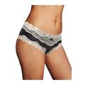 Plus Size Women's Cheeky Lace Hipster by Maidenform in Black Ivory (Size 8)