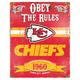 Kansas City Chiefs 14.5'' x 11.5'' Embossed Metal Sign