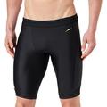 Speedo Men's Mesh Placement Jammer, Black/USA Charcoal, 26 (XS)