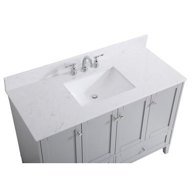 48 inch Single Bathroom Vanity in Grey with Backsp...