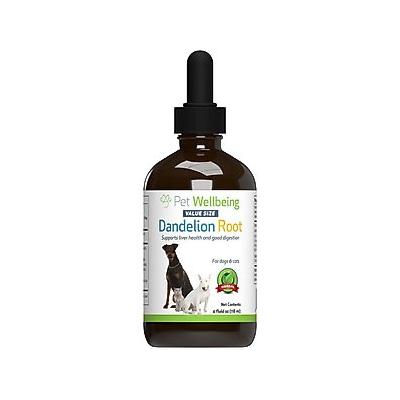 Pet Wellbeing Dandelion Root Bacon Flavored Liquid Digestive & Liver Supplement for Cats & Dogs, 4-oz bottle