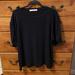 Free People Tops | Free People Black Short Sleeve Top | Color: Black | Size: L