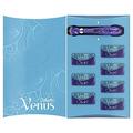 Gillette Venus Deluxe Smooth Swirl Women's Razor + 7 Razor Blade Refills, with Flexiball Technology, Lubrastrip with A Touch of Vitamin E