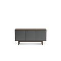 BDI Octave TV Stand for TVs up to 70" Wood/Metal in Black/Brown/Yellow | 29.5 H in | Wayfair 8377 GFL-TWL