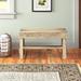 Andover Mills™ Janney Wood Bench Wood in White/Black | 19.5 H x 33.5 W x 13.5 D in | Wayfair 3521DD6F484C4BCAB8E1E629AD5DBCCD