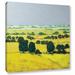 Alcott Hill® Next Hill Framed Painting Print on Wrapped Canvas in Gray/Yellow | 10 H x 10 W x 2 D in | Wayfair ALCT6747 33279627