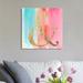 Oliver Gal And I Will - Unframed Wrapped Canvas Graphic Art on Canvas in Blue/Brown/Pink | 16 H x 16 W x 1.5 D in | Wayfair 13985_16x16_CANV_XHD