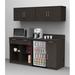 Breaktime Melamine 6'7" H x 6' W x 2' D Kitchen Unit Cabinet in Brown | 79 H x 72 W x 24 D in | Wayfair 6981