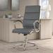 Ivy Bronx Sousanna Office 500 Faux Leather Executive Chair Upholstered in Gray | 42.91 H x 24.01 W x 26.77 D in | Wayfair