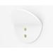 Tronk Design Snoop Wall Hook Metal in White | 0.125 H x 4 W x 4 D in | Wayfair SNP_WH