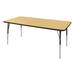 Norwood Commercial Furniture Adjustable Height Rectangular Activity Table Laminate/Metal | 30 H in | Wayfair NOR-RCE3660C-MBBK