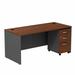 Huckins Desk, Wood in Gray Laurel Foundry Modern Farmhouse® | 29.85" H x 65.98" W x 29.37" D | Wayfair CC855C986C7D4C10A4D05DAA08FF7BA6