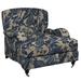 Armchair - Annie Selke Home Litchfield 86.36Cm Wide Armchair Polyester/Fabric in Blue | 31 H x 34 W x 39 D in | Wayfair ASH3912-CH