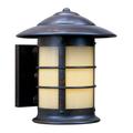 Arroyo Craftsman Newport 1-Light Outdoor Wall Lantern Glass/Metal in Brown | 10.62 H x 9.25 W x 10.25 D in | Wayfair NS-9AM-AC