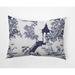 World Menagerie Provencher China Old Outdoor Rectangular Pillow Cover & Insert Polyester/Polyfill blend in Blue/Navy | 14 H x 20 W x 6 D in | Wayfair