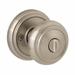 Baldwin Alcott Privacy (Bed & Bath) Door Knob Brass in Gray | 2.8 H x 2.8 W x 2.7778 D in | Wayfair 353ATKRDB15CP6ALRCS