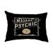 The Holiday Aisle® Abernathy The Psychic Eye Indoor/Outdoor Lumbar Pillow Polyester/Polyfill blend in White/Black | 14 H x 20 W x 6 D in | Wayfair