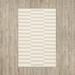 Black 27 x 0.25 in Area Rug - Birch Lane™ Ilona Striped Hand Loomed Cotton Area Rug in Ivory/Light Gray Cotton | 27 W x 0.25 D in | Wayfair