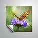 August Grove® Larkan Butterfly on Flowe Removable Wall Decal Vinyl in Green | 14 H x 14 W in | Wayfair 45341E989054478BBA95B23E892859B8