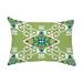 World Menagerie Privett Medallion Outdoor Rectangular Pillow Cover & Insert Polyester/Polyfill blend in Green | 14 H x 20 W x 6 D in | Wayfair