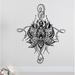 Dakota Fields Buller Lotus Flower Wall Decal Vinyl in Black | 27 H x 22 W in | Wayfair BGRS3806 43868056