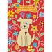 Toland Home Garden Dog Bone 2-Sided Polyester 40 x 28 in. House Flag in Red | 40 H x 28 W in | Wayfair 109507