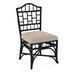 Braxton Culler Chippendale Side Dining Chair Fabric in Gray/White/Black | 40 H x 22 W x 25 D in | Wayfair 970-028/0851-73/BLACK
