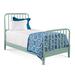 Birch Lane™ Alleghany Solid Wood Low Profile Standard Bed Wood in Blue | 52 H x 43 W in | Wayfair D48844D0F124434F813AF37B0FBE4DEB