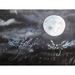 Buy Art For Less Blue Moon by Ed Capeau - Wrapped Canvas Painting Print Canvas in Gray | 12 H x 16 W x 1.5 D in | Wayfair EDC081CS