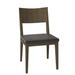 Brayden Studio® Beene Solid Wood Side Chair Wood/Upholstered in Brown | 34 H x 19.25 W x 21.5 D in | Wayfair BYST6027 42065302