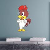 Design W/ Vinyl Little Baby Chicken Cute Adorable Cartoon Wall Decal Vinyl in Red | 10 H x 8 W in | Wayfair 1 Timmy 741a