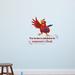 Design W/ Vinyl Be a Rainbow Cute Bird Life Quote Vinyl Wall Decal Vinyl in Red | 8 H x 10 W in | Wayfair Timmy 1108a