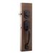 Copper Creek Handleset w/ Single Cylinder Deadbolt & Copper Creek Door Lever & Colonial Rosette in Brown | 17.5 H x 3.5 W x 6.325 D in | Wayfair